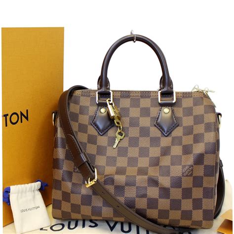 louis vuitton speedy 25 bandouliere damier|louis vuitton speedy 25 measurements.